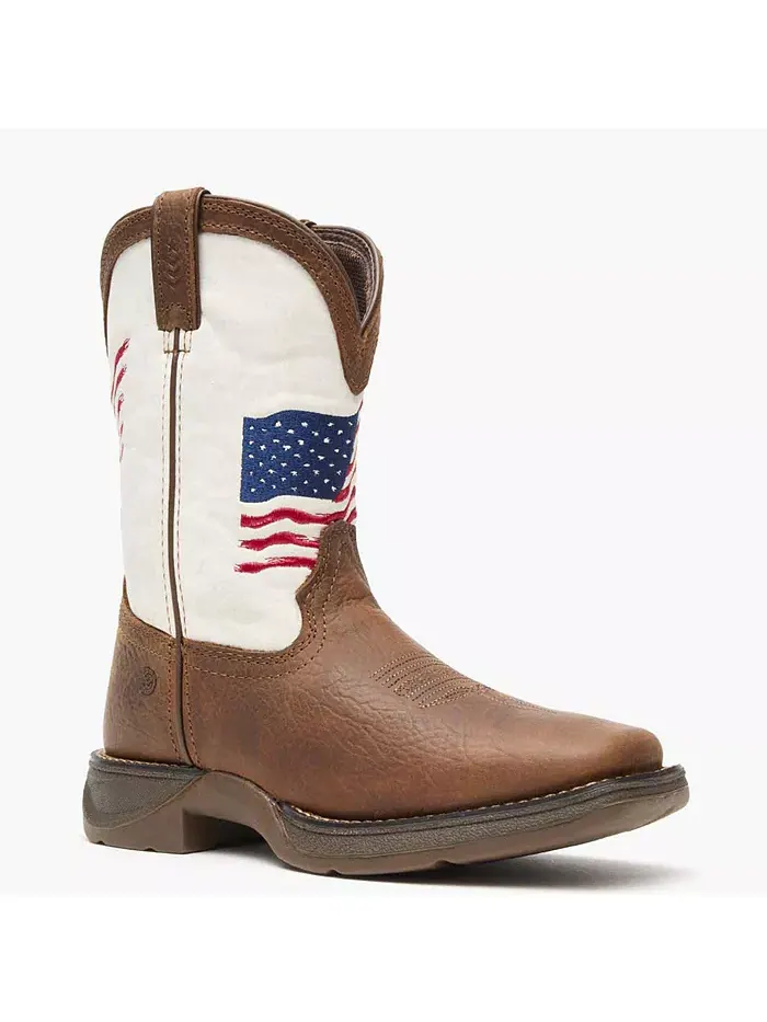 Детские ботинки Lil' Rebel от Distressed Flag Western Boot Durango — белый