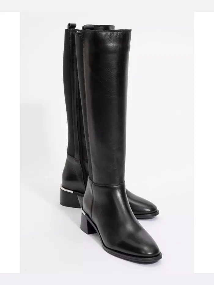 Кожаные ботинки Rochos (женские) Forever & Always Shoes — изображение 1 из 3, черный
