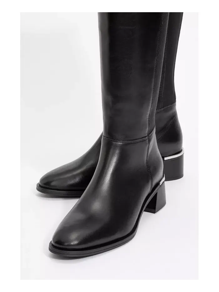 Кожаные ботинки Rochos (женские) Forever & Always Shoes — изображение 3 из 3, черный