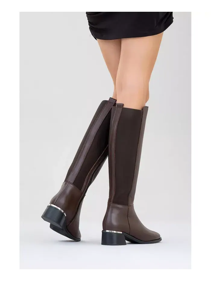 Кожаные ботинки Rochos (женские) Forever & Always Shoes — изображение 5 из 8, коричневый