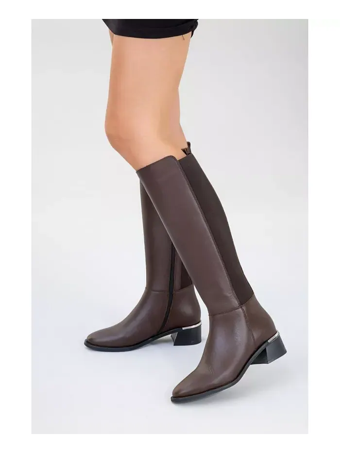 Кожаные ботинки Rochos (женские) Forever & Always Shoes — изображение 7 из 8, коричневый