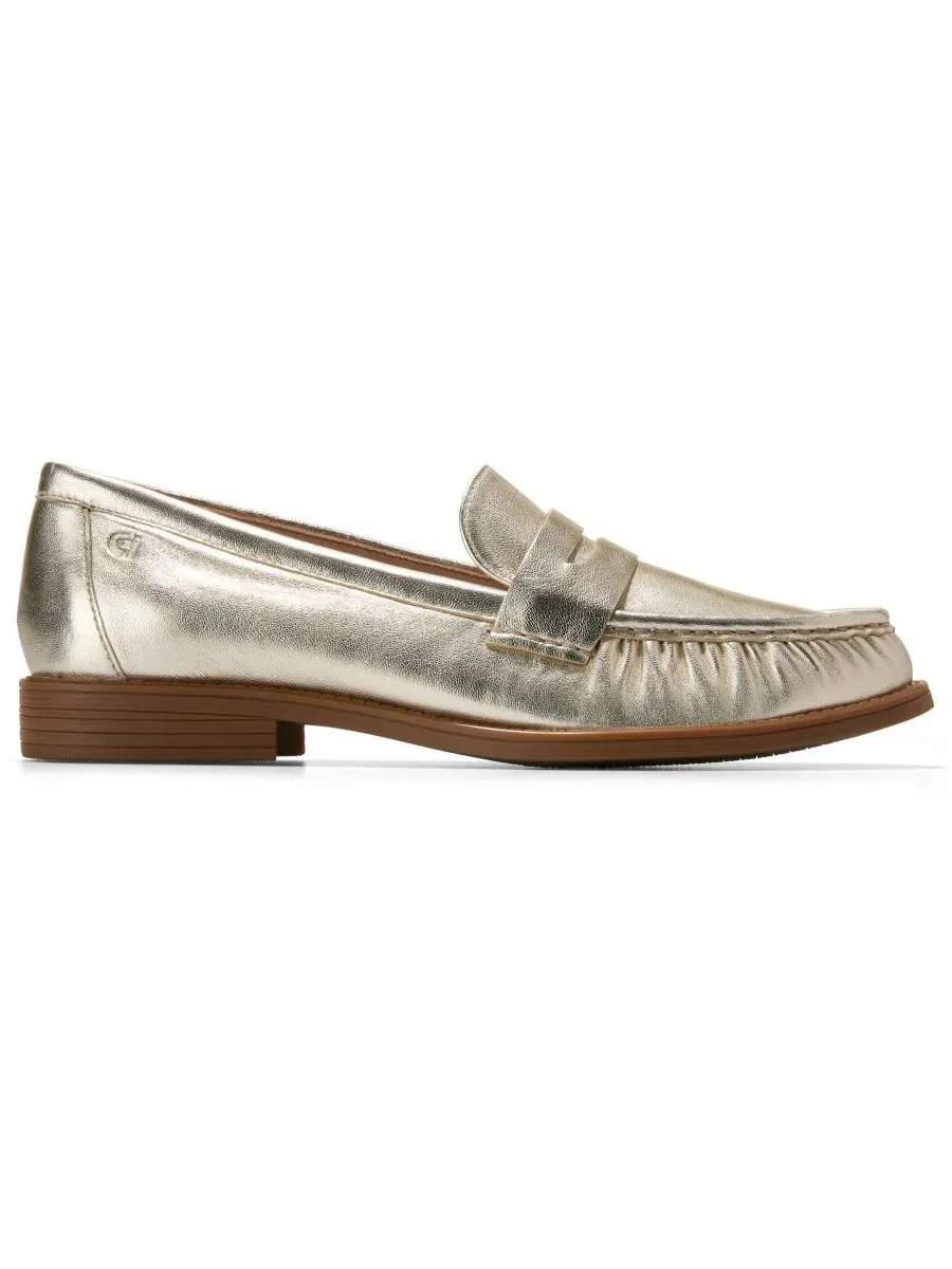 Женские мягкие лоферы Stassi Cole Haan — изображение 2 из 5, золотистый