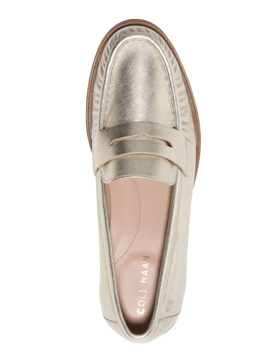 Женские мягкие лоферы Stassi Cole Haan — изображение 4 из 5, золотистый