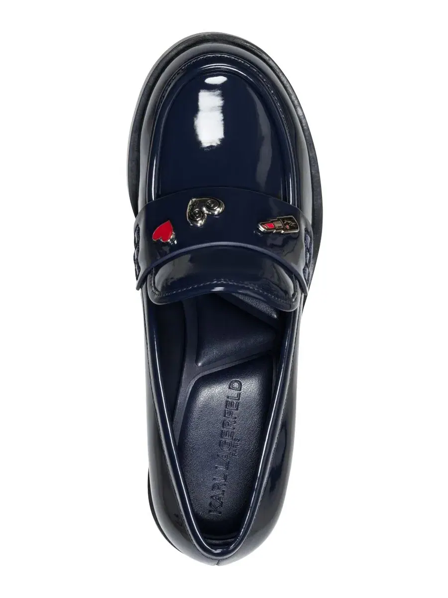 Лоферы женские Caiza Classic с круглым носком KARL LAGERFELD PARIS — изображение 4 из 5, темно-синий