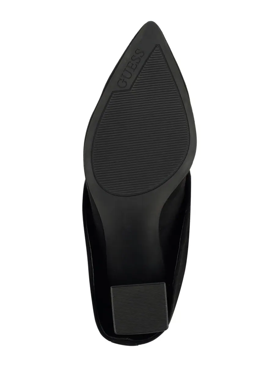 Женские сапоги Geima Tall Wide-Calf Slouchy Fold Over Block Heel с каблуком-блок GUESS — изображение 5 из 5, черный