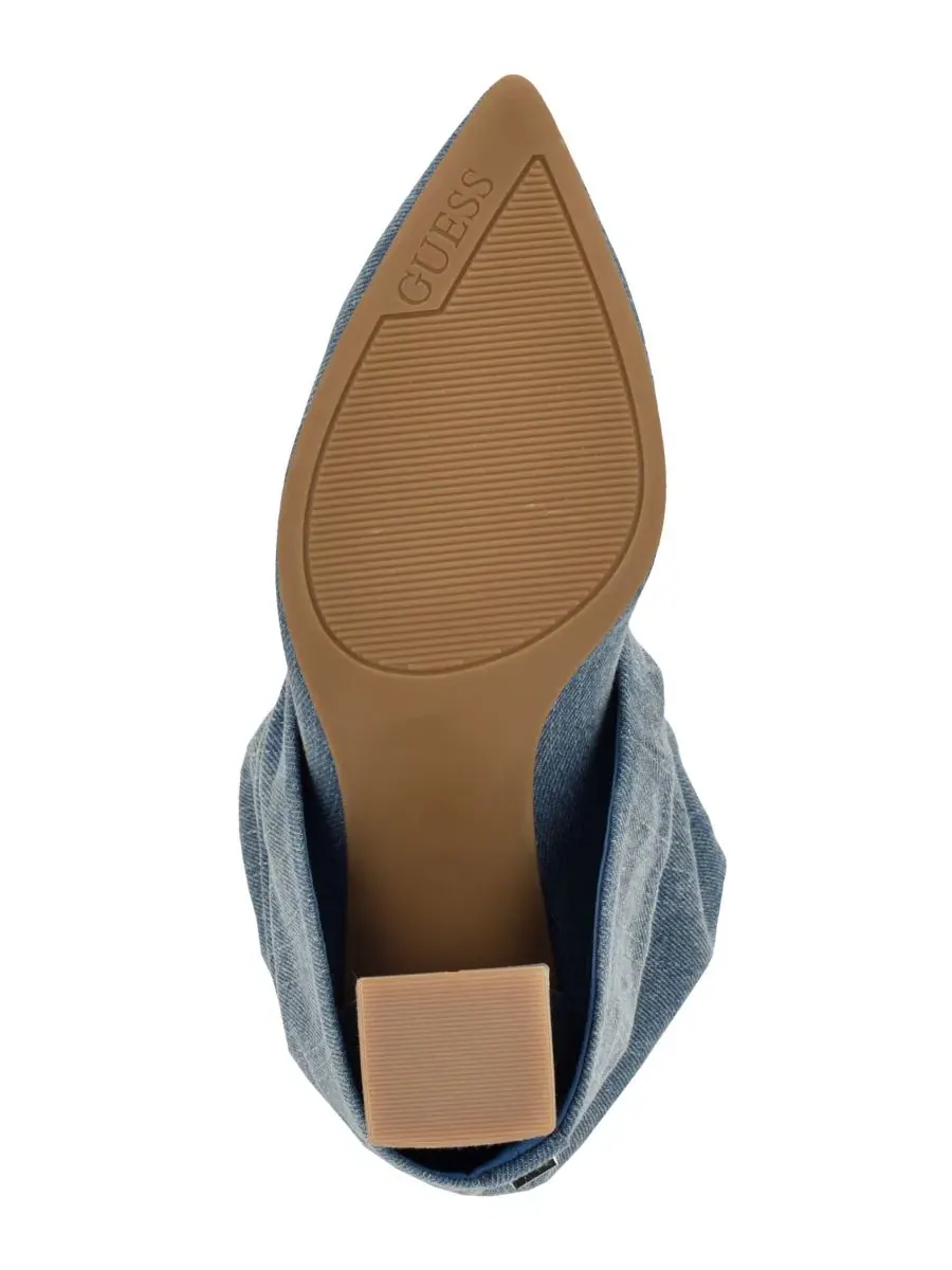 Ботинки GUESS Geima Fold Over Block Heel — изображение 5 из 5, синий джинсовый синий
