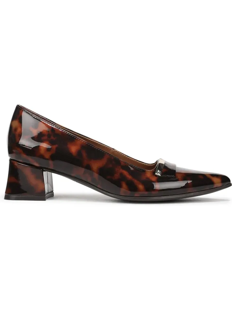 Туфли-лодочки на каблуке-столбике Avani Slip-On Naturalizer — изображение 2 из 5, коричневый