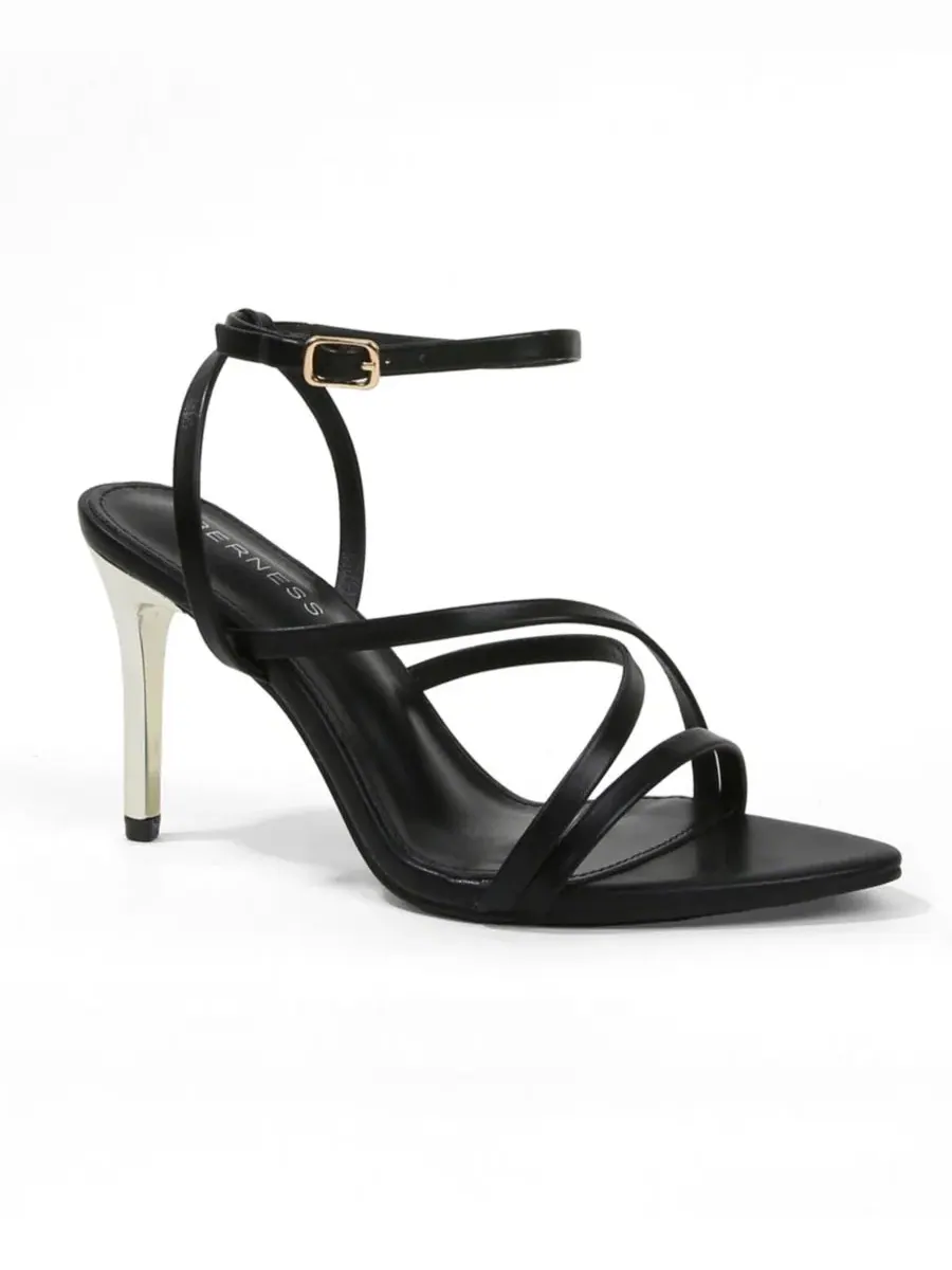 Босоножки на каблуке Camden Elegant Crossover Strap Stiletto Sandals BERNESS — изображение 1 из 5, черный