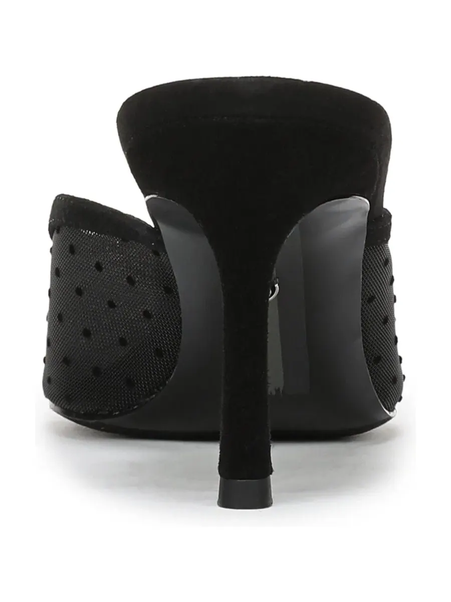 Женские туфли-мюли на каблуке Margeaux Slip-On Mule Sam Edelman — изображение 3 из 5, черный