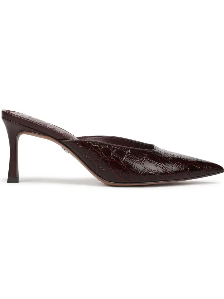 Туфли-мюли на каблуке с острым мысом Margeaux Sam Edelman — изображение 2 из 5, коричневый