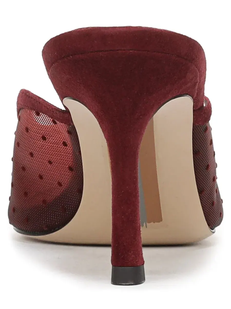 Туфли-мюли на каблуке Margeaux Sam Edelman, French Merlot Mesh — изображение 3 из 5