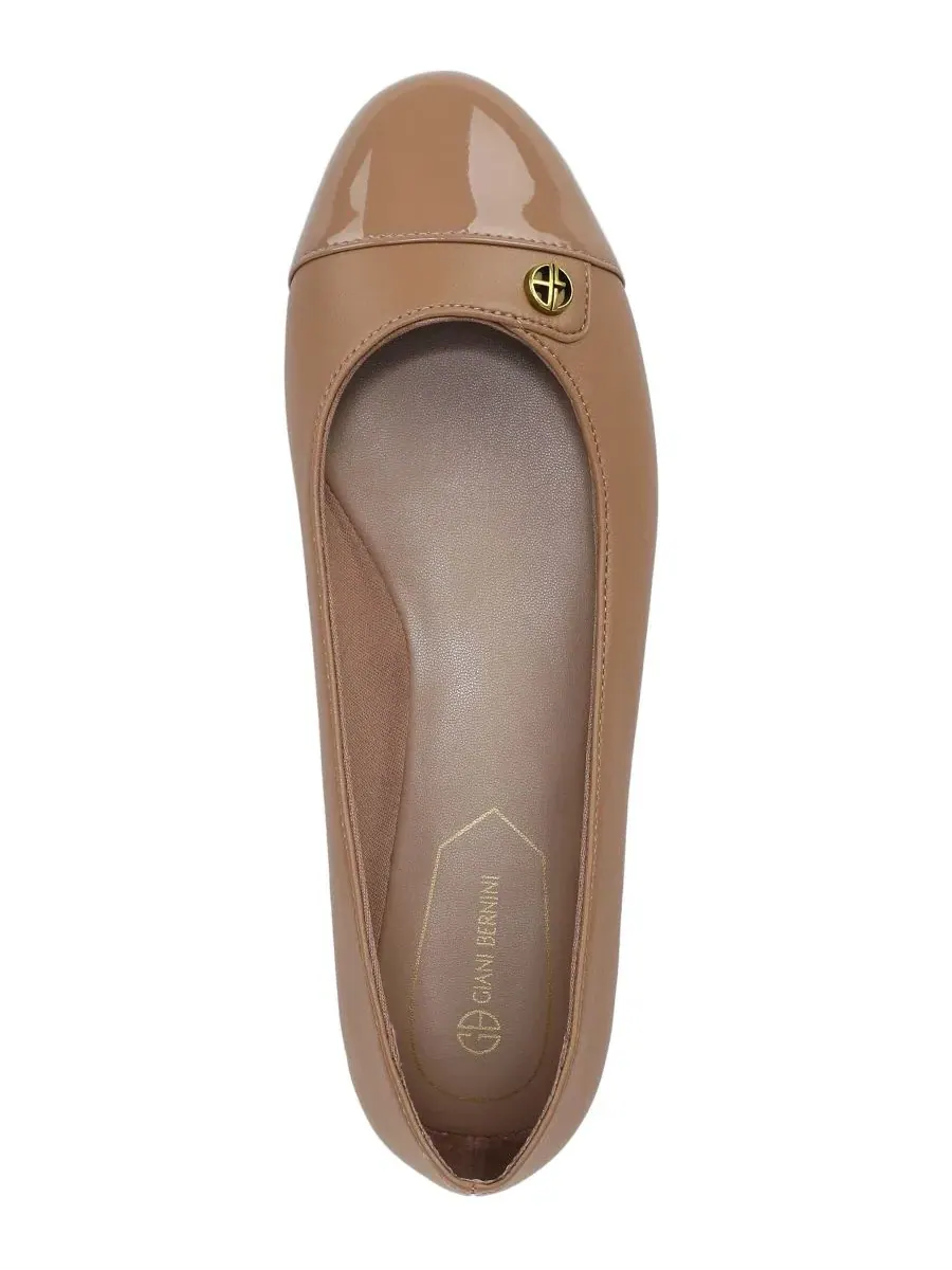 Балетки с закрытым мысом Carterr Giani Bernini, Dark Nude — изображение 4 из 5, бежевый