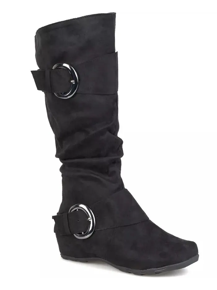 Женские сапоги Jester с пряжкой и оборками, средней высоты голенище Journee Collection