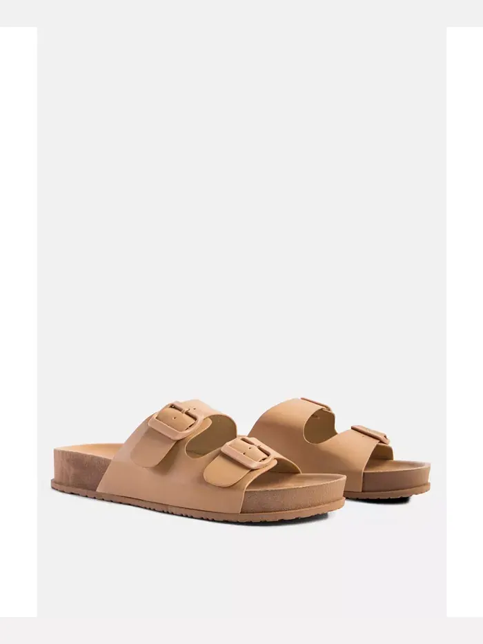 Женские сандалии Minata на платформе с пряжкой London Rag — изображение 3 из 6, бежевый/бежевый