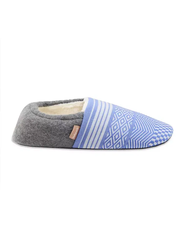 Женские тапочки Laidback Slipper ручной вязки для дома с закрытой пяткой Feelgoodz — изображение 2 из 6, синий