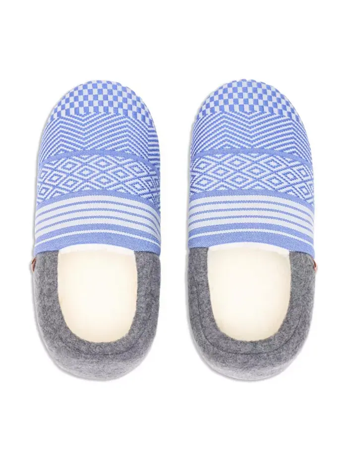 Женские тапочки Laidback Slipper ручной вязки для дома с закрытой пяткой Feelgoodz — изображение 3 из 6, синий