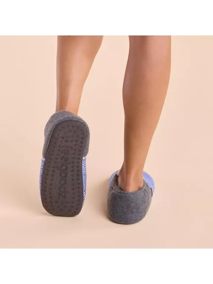 Женские тапочки Laidback Slipper ручной вязки для дома с закрытой пяткой Feelgoodz — изображение 5 из 6, синий