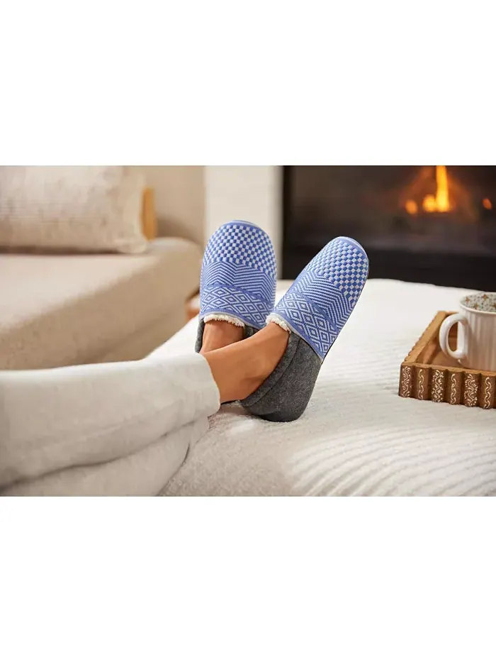 Женские тапочки Laidback Slipper ручной вязки для дома с закрытой пяткой Feelgoodz — изображение 6 из 6, синий