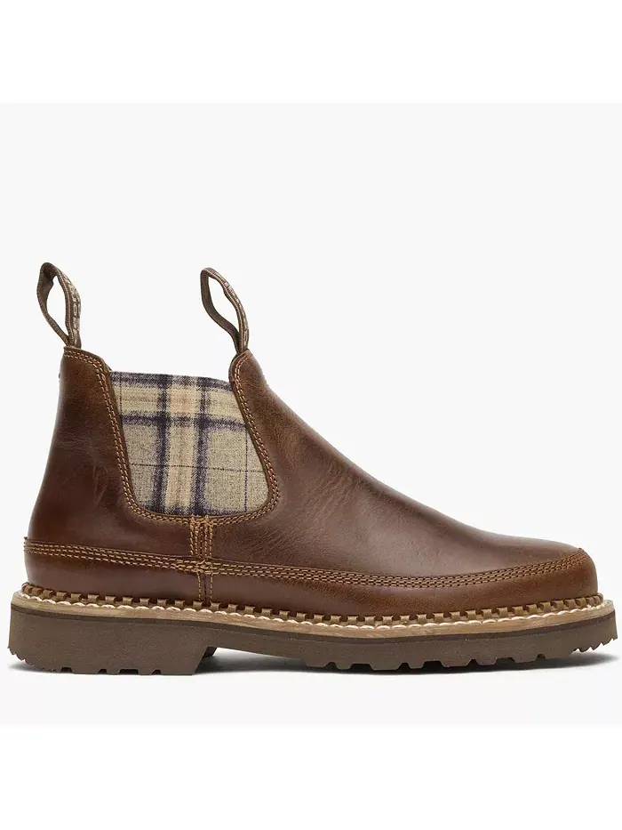 Женские клетчатые ботинки Chelsea Romeo Georgia Boot — коричневый