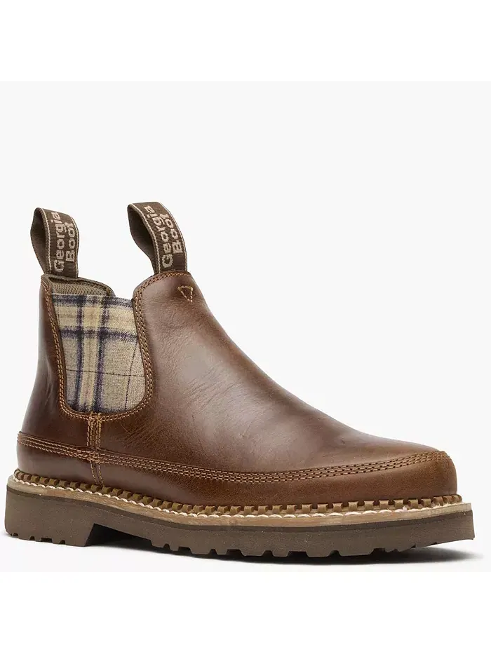Женские клетчатые ботинки Chelsea Romeo Georgia Boot — изображение 7 из 7, коричневый