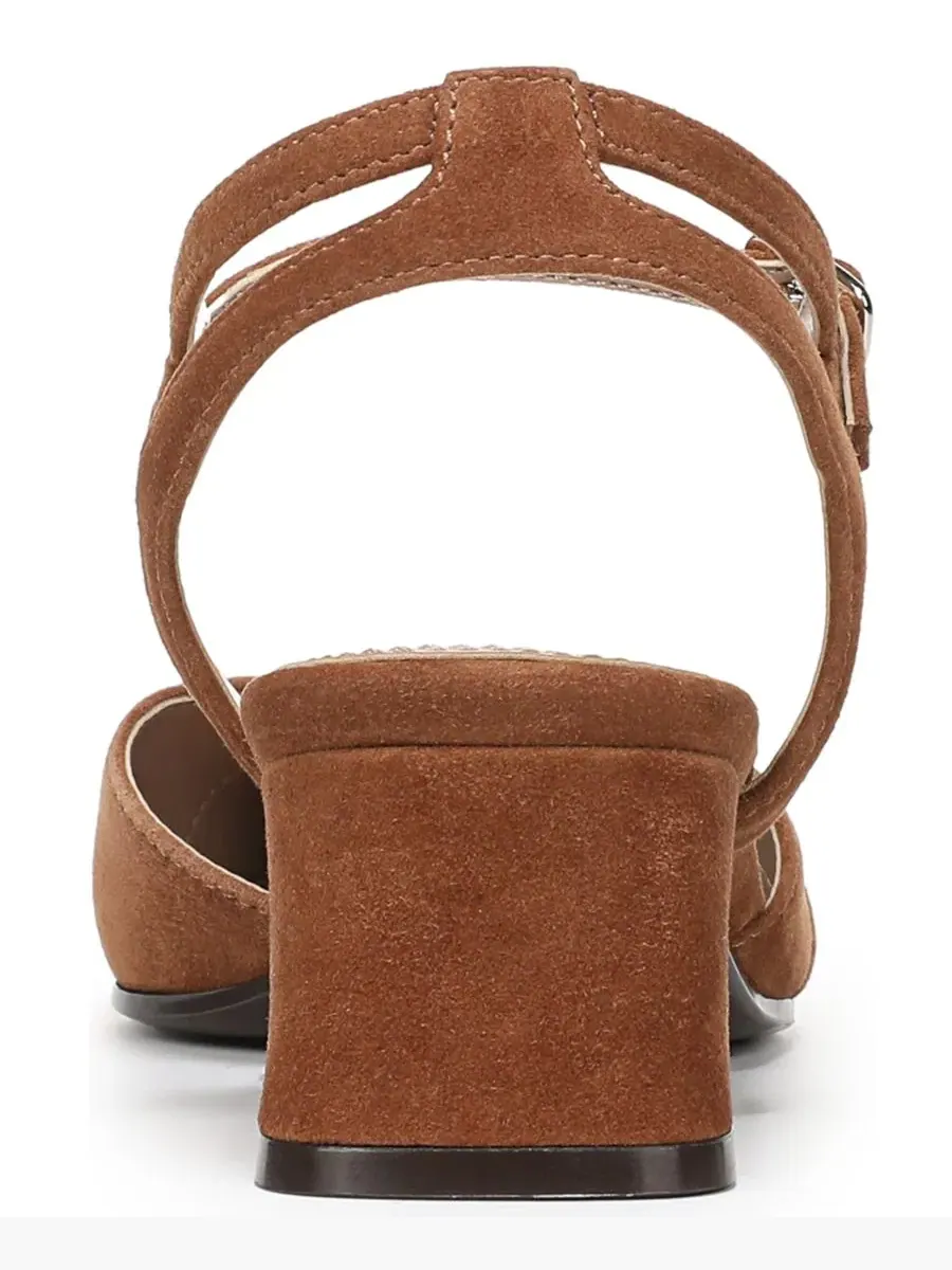 Туфли-лодочки с ремешком на каблуке Merritt Strappy Pumps Naturalizer — изображение 3 из 5, коричневый