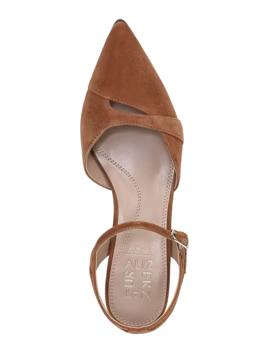 Туфли-лодочки с ремешком на каблуке Merritt Strappy Pumps Naturalizer — изображение 4 из 5, коричневый