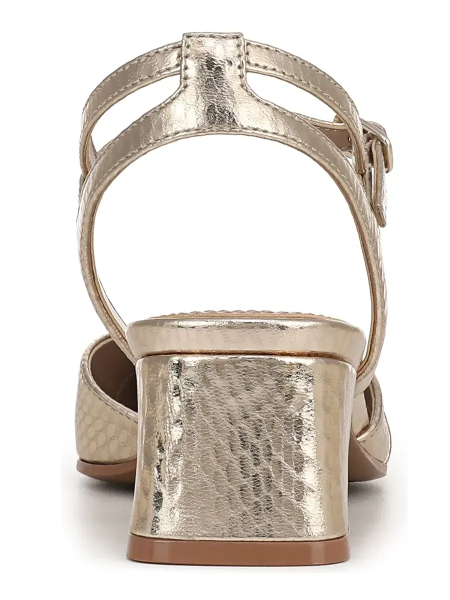 Туфли с ремешком на лодыжке Merritt Naturalizer, Champagne Metallic Leather — изображение 3 из 5