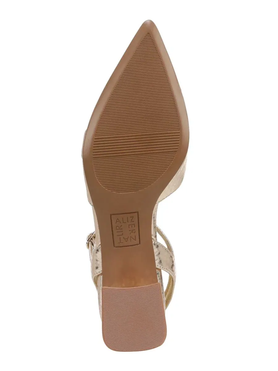 Туфли с ремешком на лодыжке Merritt Naturalizer, Champagne Metallic Leather — изображение 5 из 5