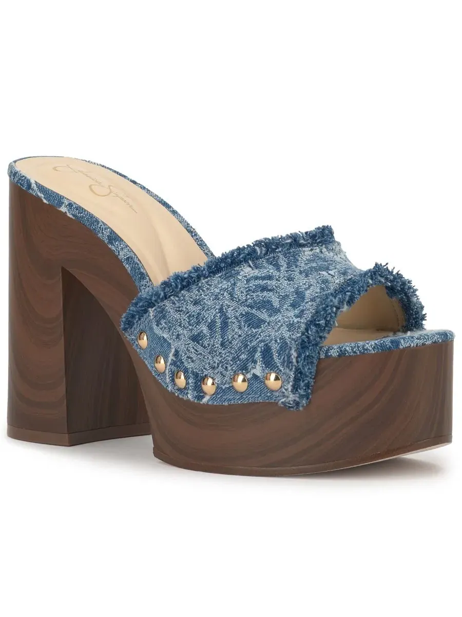 Босоножки на платформе Cezia Wooden Platform Sandals Jessica Simpson