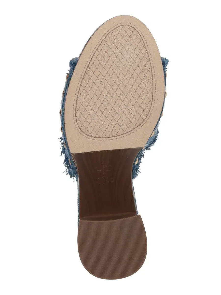 Босоножки на платформе Cezia Wooden Platform Sandals Jessica Simpson — изображение 5 из 9, синий джинсовый синий
