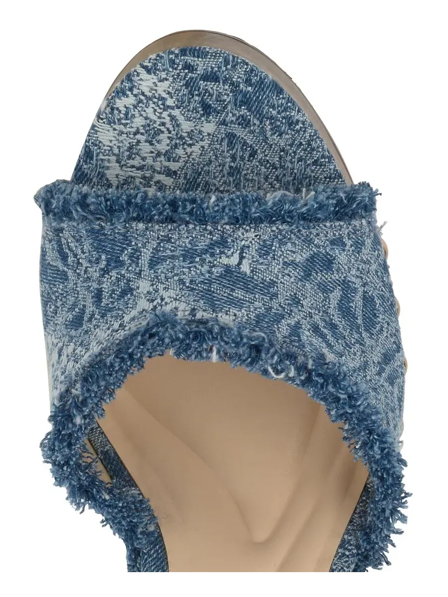 Босоножки на платформе Cezia Wooden Platform Sandals Jessica Simpson — изображение 6 из 9, синий джинсовый синий