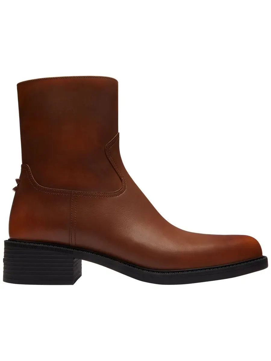Ботинки на каблуке COACH, Saddle Loved Leather — изображение 2 из 6