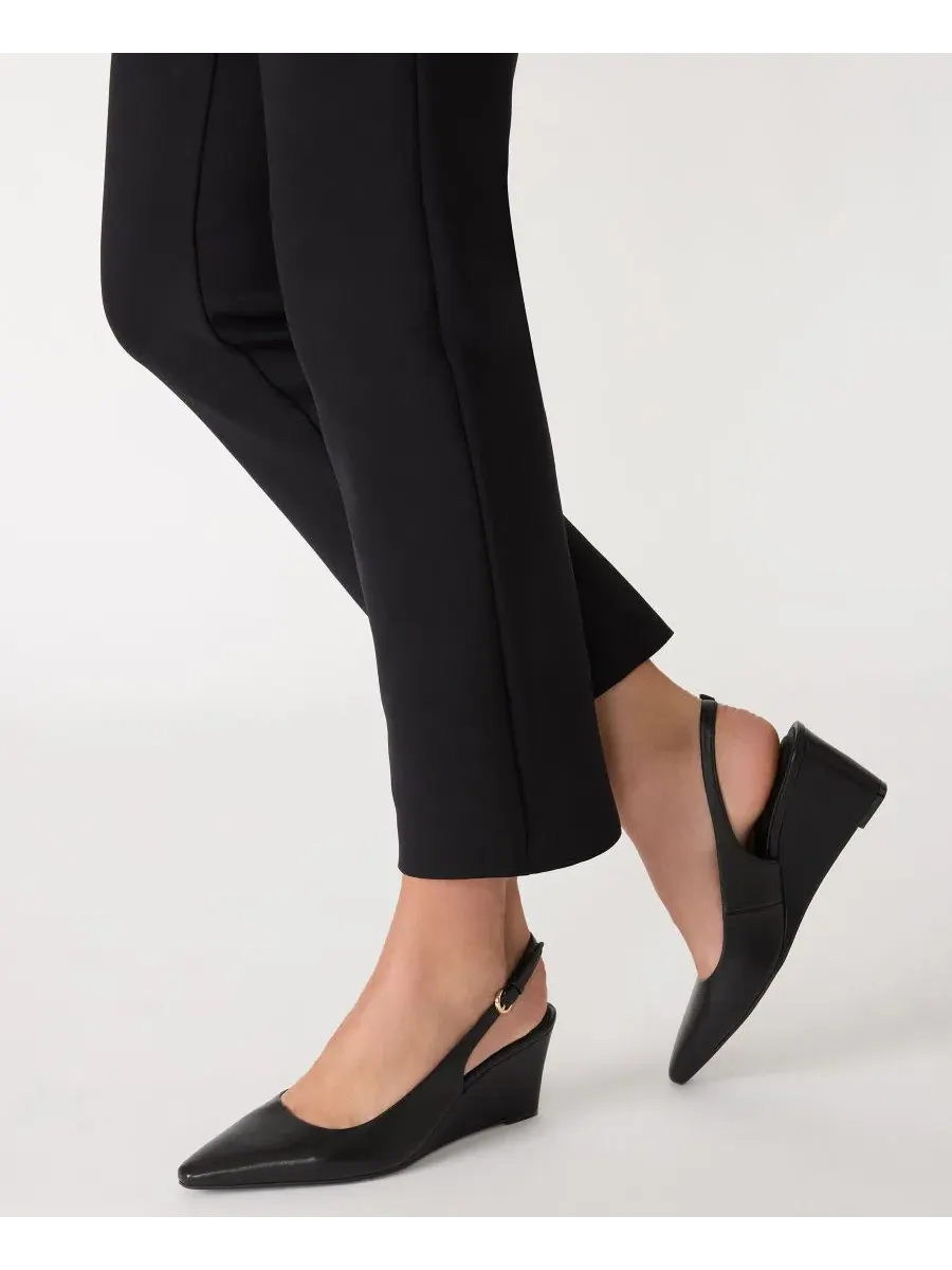 Туфли-сленги с клином Cookie Anne Klein — изображение 3 из 8, черный