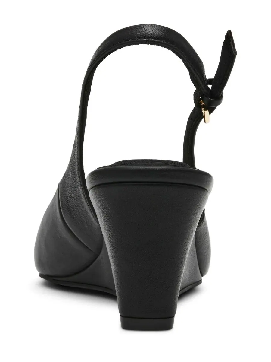 Туфли-сленги с клином Cookie Anne Klein — изображение 4 из 8, черный