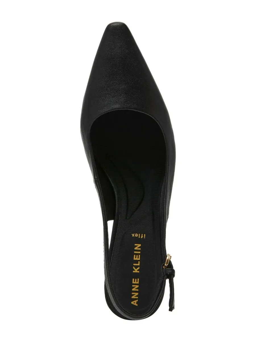 Туфли-сленги с клином Cookie Anne Klein — изображение 5 из 8, черный