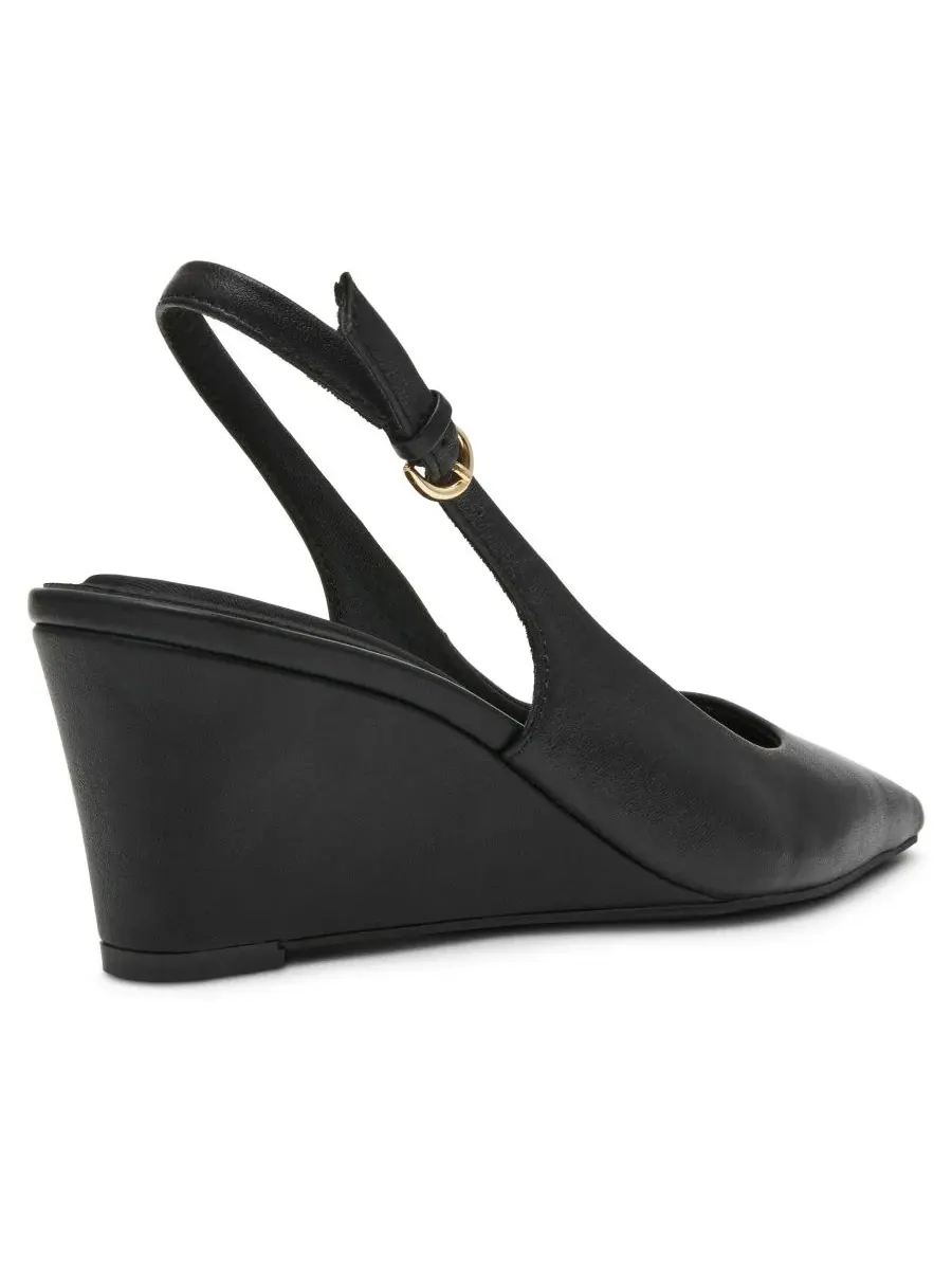 Туфли-сленги с клином Cookie Anne Klein — изображение 8 из 8, черный