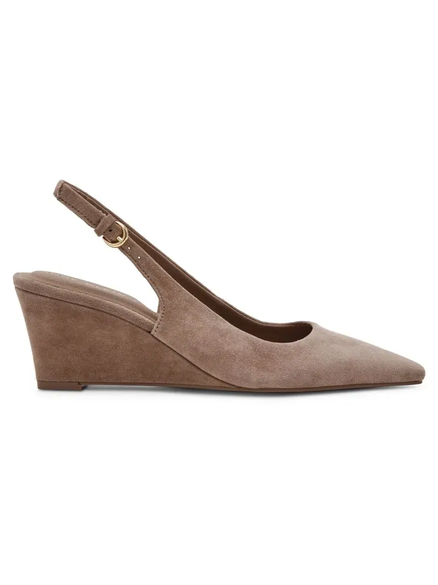 Туфли-слингбэки на танкетке Cookie Anne Klein — изображение 2 из 8, тауп