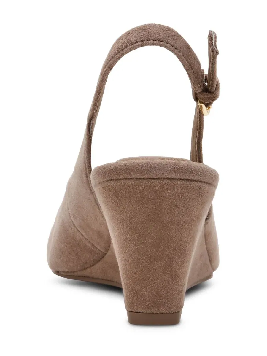 Туфли-слингбэки на танкетке Cookie Anne Klein — изображение 4 из 8, тауп