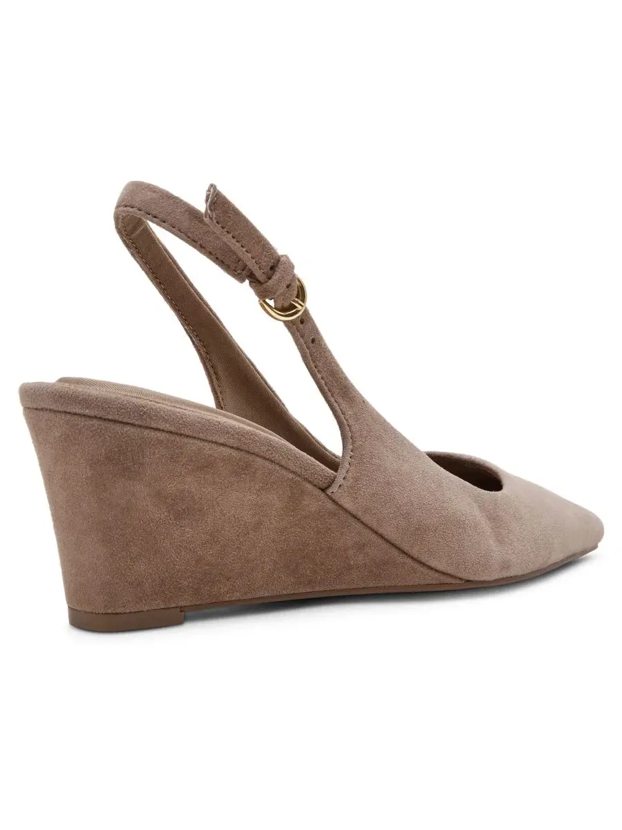 Туфли-слингбэки на танкетке Cookie Anne Klein — изображение 7 из 8, тауп
