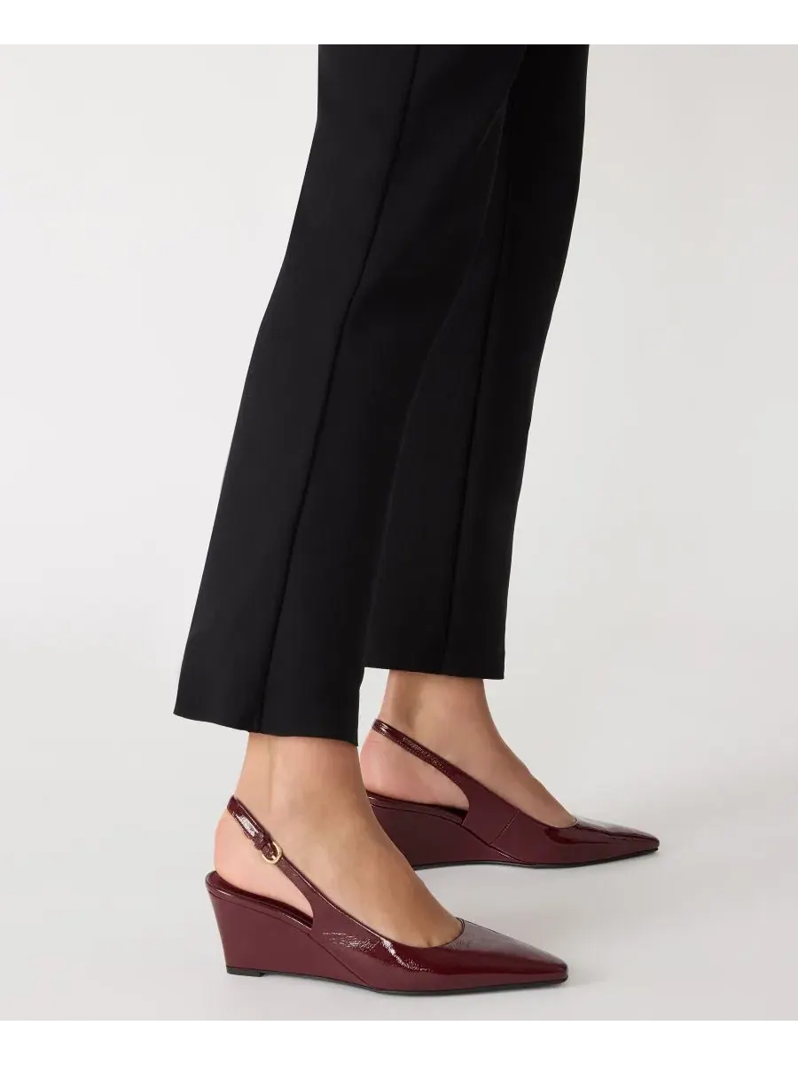 Женские туфли-слингбэки на танкетке Cookie Anne Klein — изображение 3 из 8, бордовый