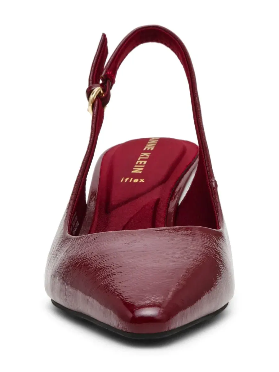 Женские туфли-слингбэки на танкетке Cookie Anne Klein — изображение 8 из 8, бордовый