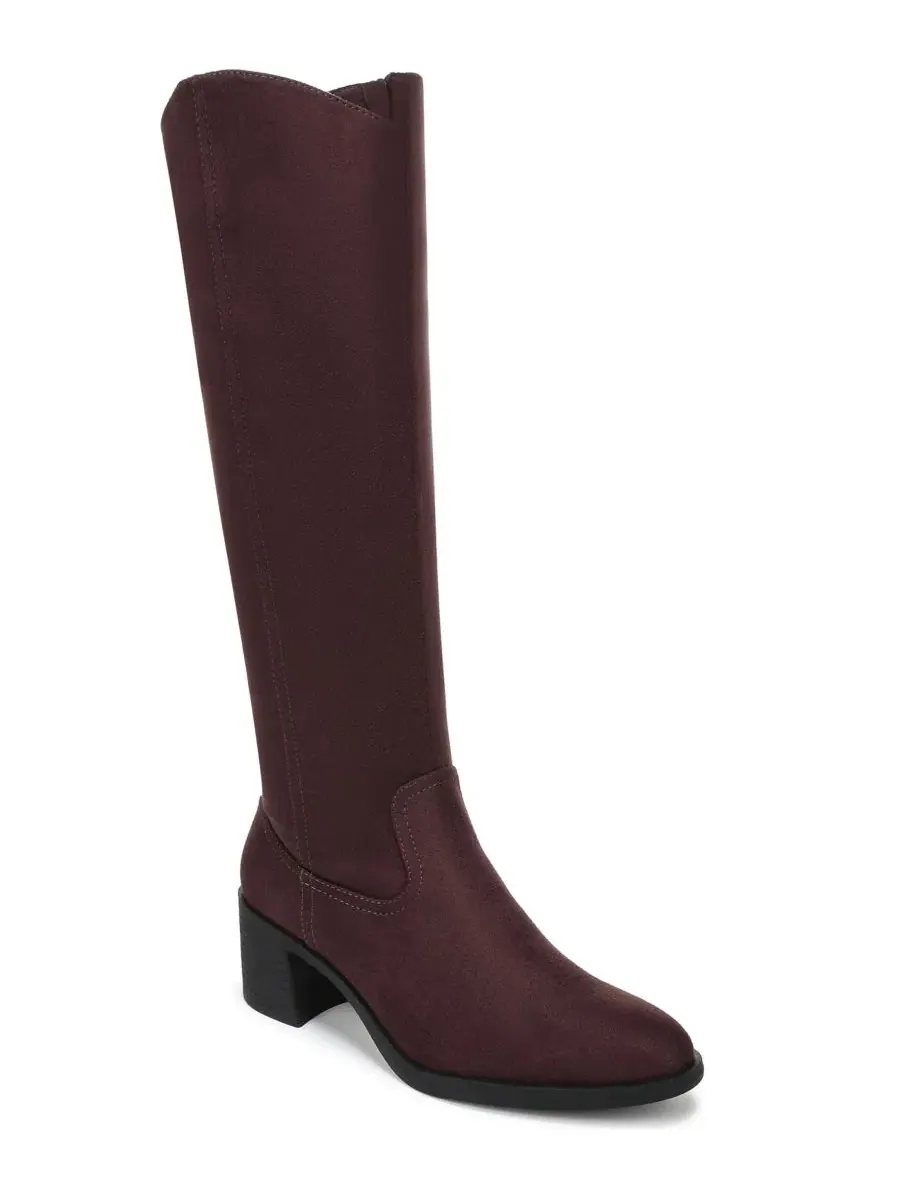 Ботинки женские с блок-каблуком Joliet Zipper Wide Calf Tall LifeStride, Chocolate Plum Microfiber