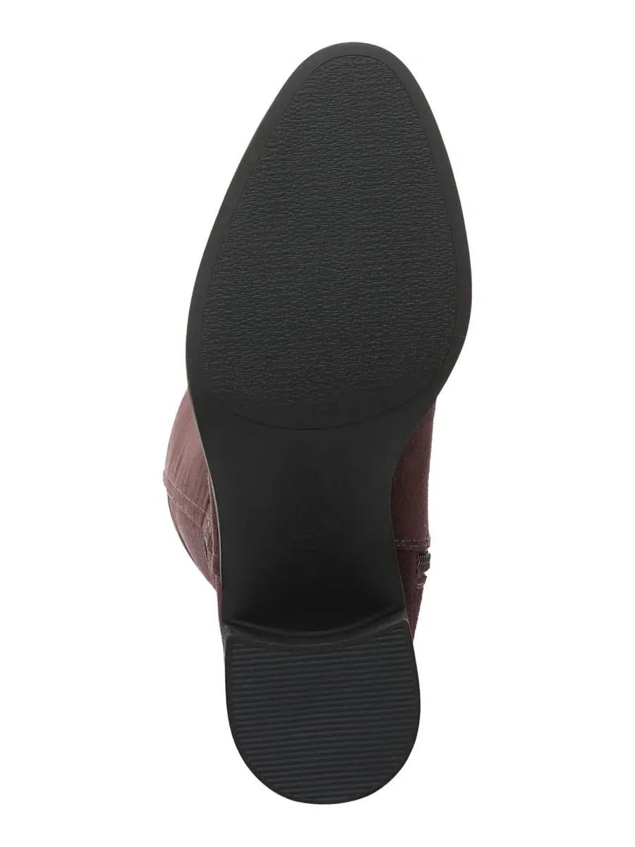 Ботинки женские с блок-каблуком Joliet Zipper Wide Calf Tall LifeStride, Chocolate Plum Microfiber — изображение 5 из 5