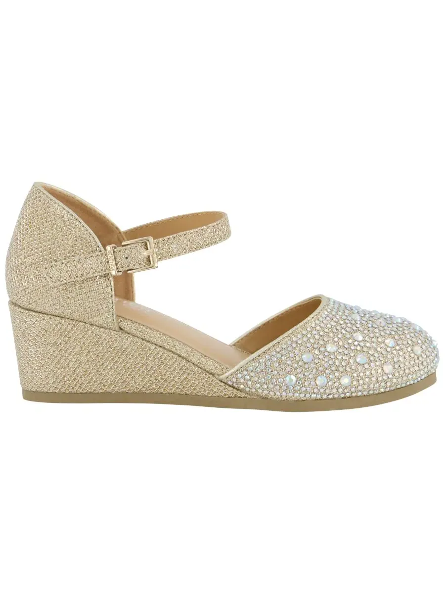 Босоножки на щиколотке со стразами, модель Crystal-Embellished Kenneth Cole Reaction — изображение 2 из 7, серебряный