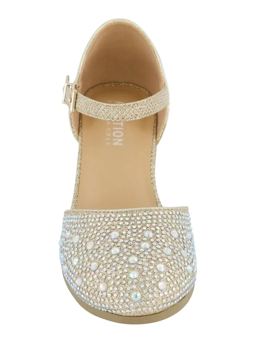 Босоножки на щиколотке со стразами, модель Crystal-Embellished Kenneth Cole Reaction — изображение 4 из 7, серебряный