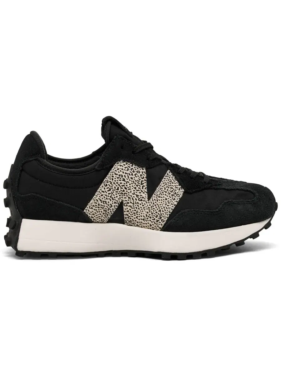 Кроссовки женские с ретро-дизайном New Balance 327 — изображение 2 из 6, черный