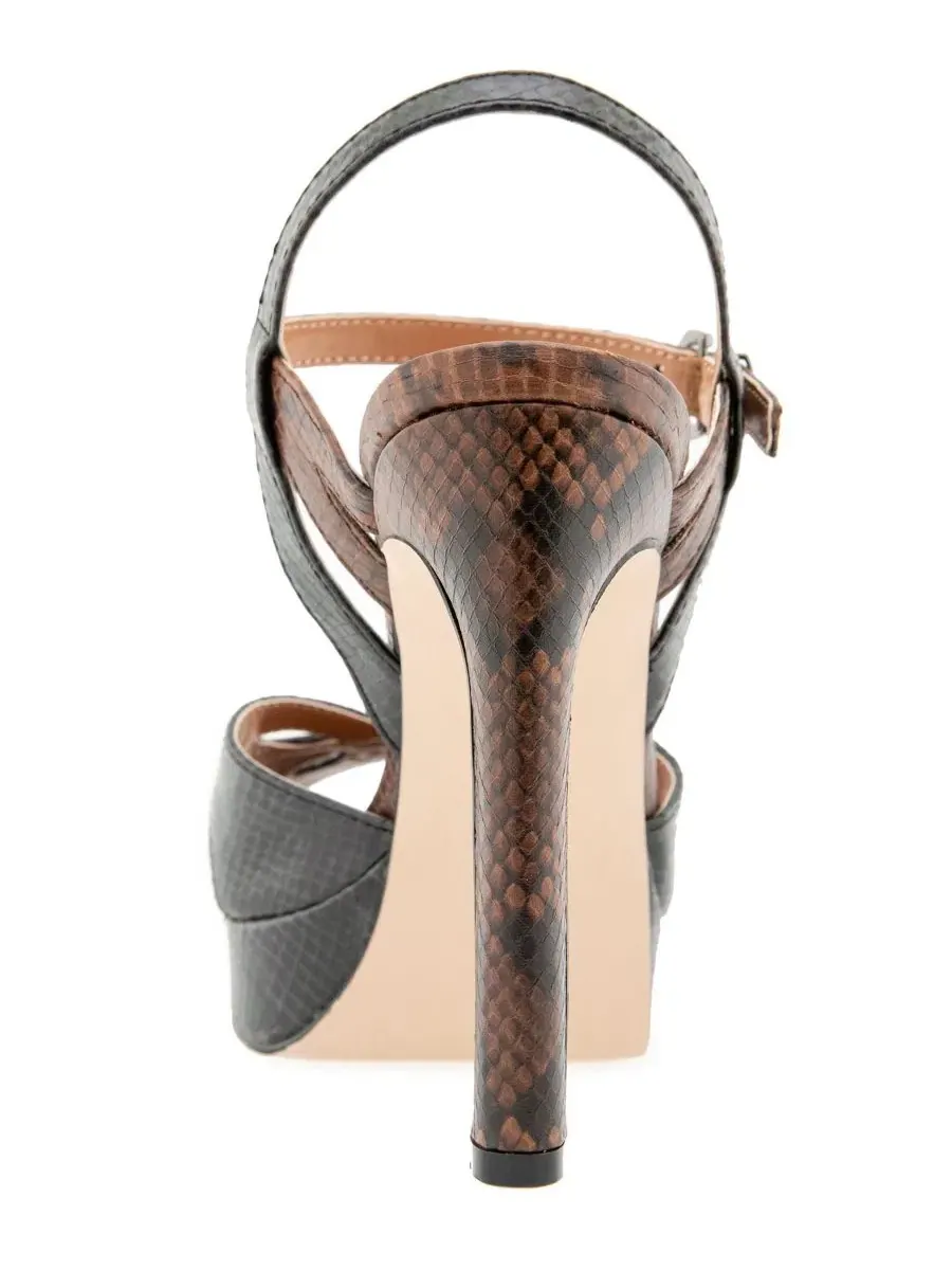 Босоножки на платформе Nimly Christian Siriano — изображение 3 из 5, черный/коричневый