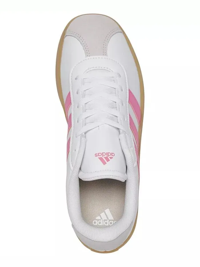 Повседневные кроссовки Big Girls VL Court 3.0 от Finish Line Adidas — изображение 6 из 6, белый/розовый