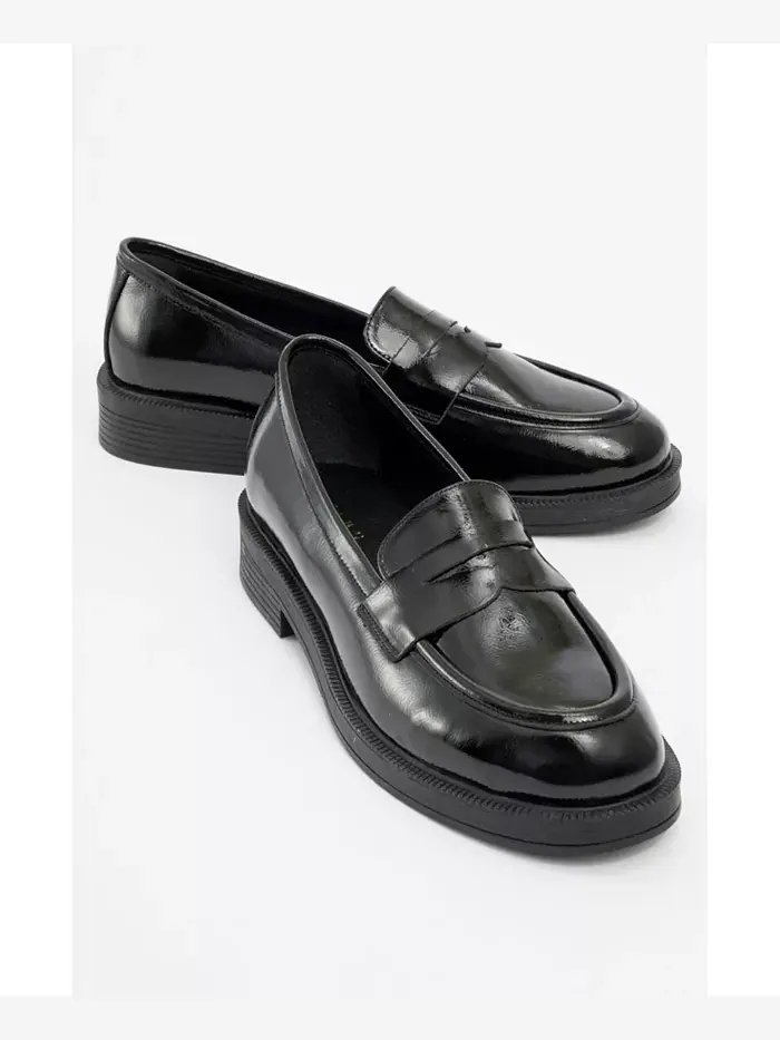 Лоферы Bree Platform Penny Leather Loafer (Women) Forever & Always Shoes — изображение 1 из 6, черный