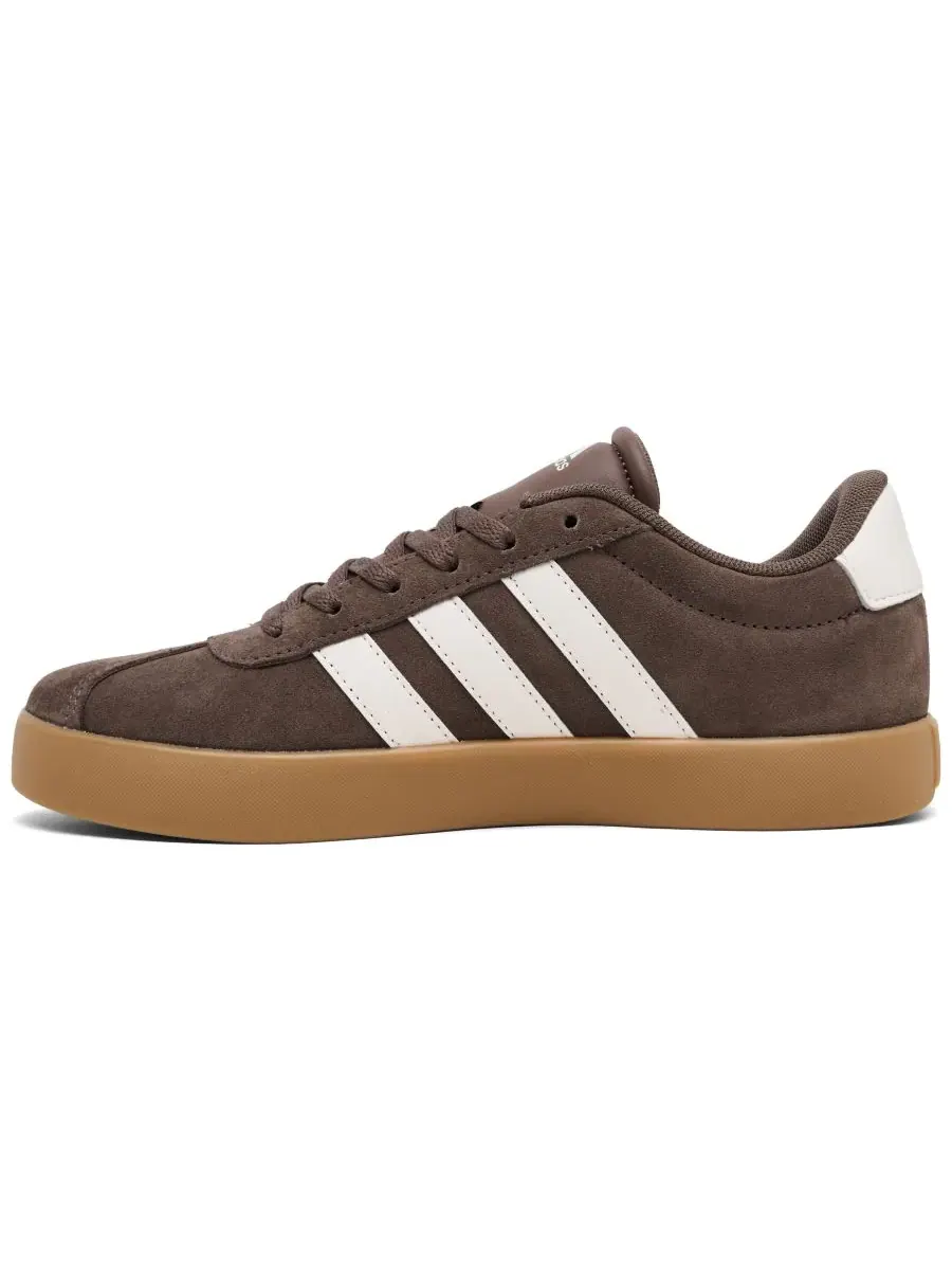 Детские повседневные кроссовки VL Court 3.0 от Finish Line Adidas, earth strata — изображение 3 из 6, белый
